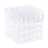 Maxbell 360 Rotating Lipstick Organizer Holder Rack Lipgloss Tower Stand 61 Grid Clear