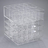 Maxbell 360 Rotating Lipstick Organizer Holder Rack Lipgloss Tower Stand 61 Grid Clear