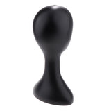Maxbell Female Plastic Abstract Mannequin Head Model Wig Hair Display Stand Black