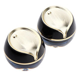 Maxbell 2pcs 10g Empty Cosmetic Jar Pot Travel Mini Makeup Cream Lotion Container Black