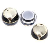 Maxbell 2pcs 10g Empty Cosmetic Jar Pot Travel Mini Makeup Cream Lotion Container Black