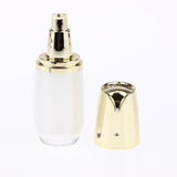 Maxbell Empty Refillable Acrylic Pump Press Bottle Container Jar for Lotion 10ml