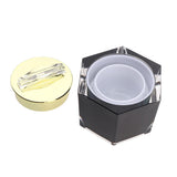 Maxbell Refillable Makeup Cosmetic Lotion Cream Sample Jar Pot Containers Black