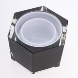 Maxbell Refillable Makeup Cosmetic Lotion Cream Sample Jar Pot Containers Black