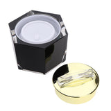 Maxbell Refillable Makeup Cosmetic Lotion Cream Sample Jar Pot Containers Black