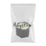Maxbell Refillable Makeup Cosmetic Lotion Cream Sample Jar Pot Containers Black