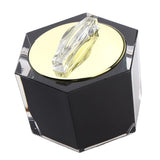 Maxbell Refillable Makeup Cosmetic Lotion Cream Sample Jar Pot Containers Black