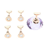 Maxbell 1 Set Nail Art Tip Stand Holder Base for Manicure Practice Display DIY Purple