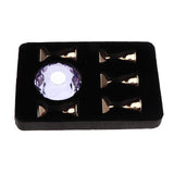 Maxbell 1 Set Nail Art Tip Stand Holder Base for Manicure Practice Display DIY Purple