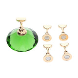 Maxbell 5pcs Magnet Nail Art Tips Stand Practice Display DIY Holder with Base Green