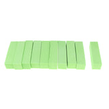 Maxbell Lots 10 Nail Art Buffer Files Block Manicure Buffing Sanding Polish Green