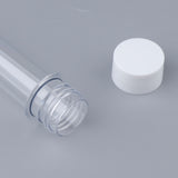 Maxbell 10pcs 40ml Clear PET Plastic Test Tubes with Screw Caps (25x140mm) White
