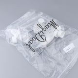Maxbell 10pcs 40ml Clear PET Plastic Test Tubes with Screw Caps (25x140mm) White