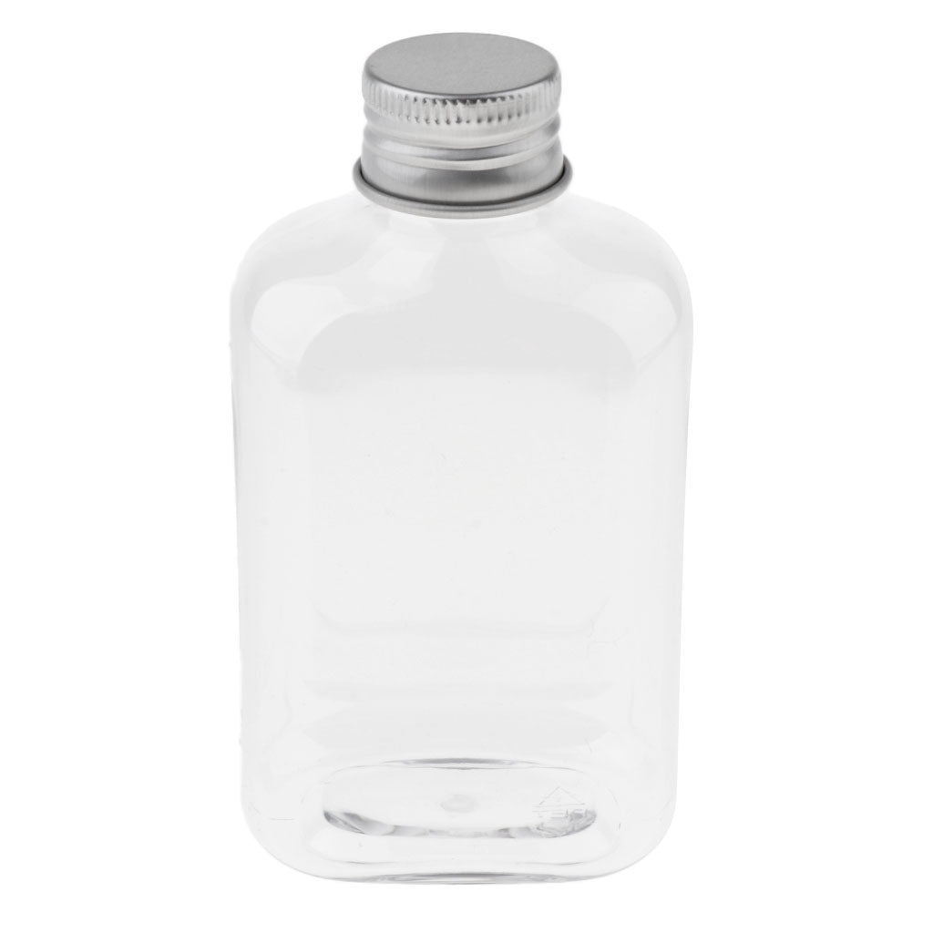 3x 150mL Empty Travel Lotion Shampoo Bottle Refillable Container Silver Caps