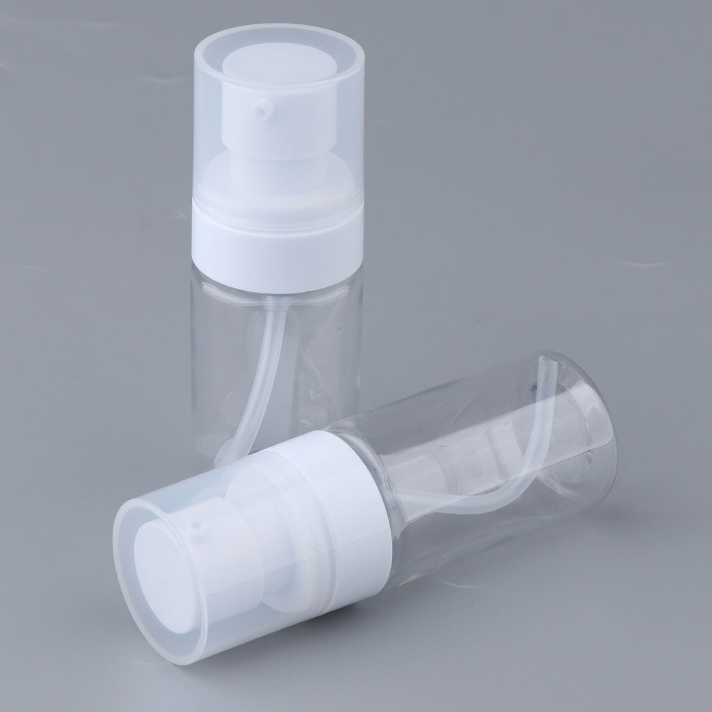2x 40ml Empty Cream Lotion Container Travel Refillable Cosmetic Bottle Pump