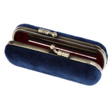 Maxbell Lipstick Holder Makeup Case Storage Box Mirror Purse Pocket  Blue