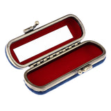 Maxbell Lipstick Holder Makeup Case Storage Box Mirror Purse Pocket  Blue