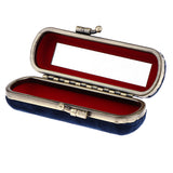 Maxbell Lipstick Holder Makeup Case Storage Box Mirror Purse Pocket  Blue