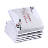 Maxbell Nail Art Tips Extension Guide Form Stickers for Acrylic UV Gel 100pcs Gray