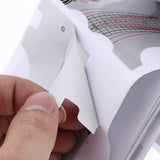 Maxbell Nail Art Tips Extension Guide Form Stickers for Acrylic UV Gel 100pcs Gray