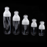 Maxbell 2Pcs Refillable Empty Cream Shampoo Lotion Pump Bottles with Cap 30ml