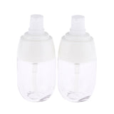 Maxbell 2Pcs Refillable Empty Cream Shampoo Lotion Pump Bottles with Cap 30ml