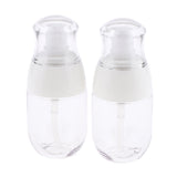 Maxbell 2Pcs Refillable Empty Cream Shampoo Lotion Pump Bottles with Cap 30ml