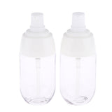 Maxbell 2Pcs Refillable Empty Cream Shampoo Lotion Pump Bottles with Cap 50ml