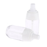 Maxbell 2Pcs Refillable Empty Cream Shampoo Lotion Pump Bottles with Cap 50ml