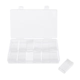 Maxbell Empty Plastic Jar Storage Box for Beads,Jewelry,Pills,Rhinestones 12 Jars