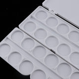 Maxbell Nail Art Cosmetic Mixing Palette for Watercolors/Gouache/Acrylic & Oil Paint White