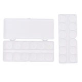 Maxbell Nail Art Cosmetic Mixing Palette for Watercolors/Gouache/Acrylic & Oil Paint White