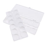 Maxbell Nail Art Cosmetic Mixing Palette for Watercolors/Gouache/Acrylic & Oil Paint White