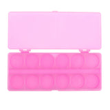 Maxbell Nail Art Cosmetic Mixing Palette for Watercolors/Gouache/Acrylic & Oil Paint Pink