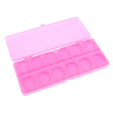 Maxbell Nail Art Cosmetic Mixing Palette for Watercolors/Gouache/Acrylic & Oil Paint Pink