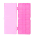 Maxbell Nail Art Cosmetic Mixing Palette for Watercolors/Gouache/Acrylic & Oil Paint Pink