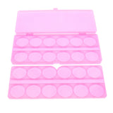 Maxbell Nail Art Cosmetic Mixing Palette for Watercolors/Gouache/Acrylic & Oil Paint Pink