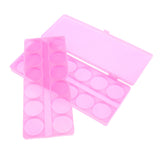 Maxbell Nail Art Cosmetic Mixing Palette for Watercolors/Gouache/Acrylic & Oil Paint Pink