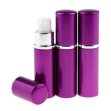 Maxbell 3x 10mL Empty Lotion Bottles Shampoo Dispenser Refillable Container Purple