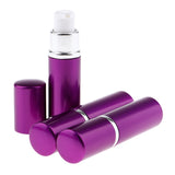 Maxbell 3x 10mL Empty Lotion Bottles Shampoo Dispenser Refillable Container Purple