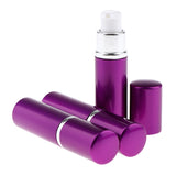 Maxbell 3x 10mL Empty Lotion Bottles Shampoo Dispenser Refillable Container Purple
