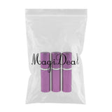 Maxbell 3x 10mL Empty Lotion Bottles Shampoo Dispenser Refillable Container Purple