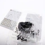 Maxbell 104pcs 1ml Glass Perfume Vials Empty Essential Oils Fragrance Bottles Clear Body Black Cap