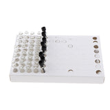 Maxbell 104pcs 1ml Glass Perfume Vials Empty Essential Oils Fragrance Bottles Clear Body Black Cap