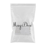 Maxbell 104pcs 1ml Glass Perfume Vials Empty Essential Oils Fragrance Bottles Clear Body White Cap