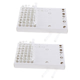 Maxbell 104pcs 1ml Glass Perfume Vials Empty Essential Oils Fragrance Bottles Clear Body White Cap