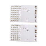 Maxbell 104pcs 1ml Glass Perfume Vials Empty Essential Oils Fragrance Bottles Clear Body White Cap