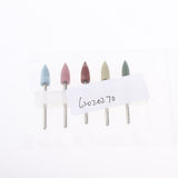Maxbell 5pcs/set Silicone Manicure Tools Grinding Head Cuticle Clean Nail Drill Bit C