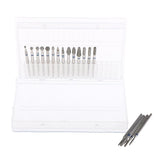 Maxbell 18pcs Nail Files Drill Bit Set Manicure Electric Grinding Polishing Head Kit