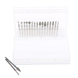 Maxbell 18pcs Nail Files Drill Bit Set Manicure Electric Grinding Polishing Head Kit